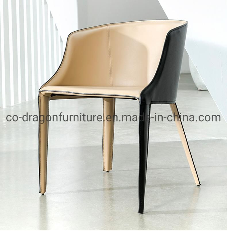 Modern Luxury Home Furniture Leather Dining Chair Set with Arm