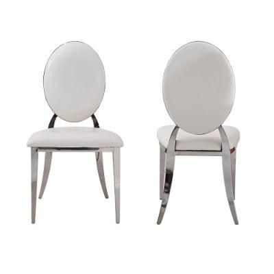 Modern Design Metal White Velvet Chair Dining for Home