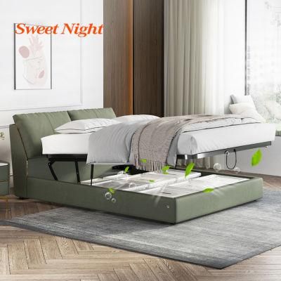 Modern Furniture High Quality Luxury Upholstered with Storage Bed
