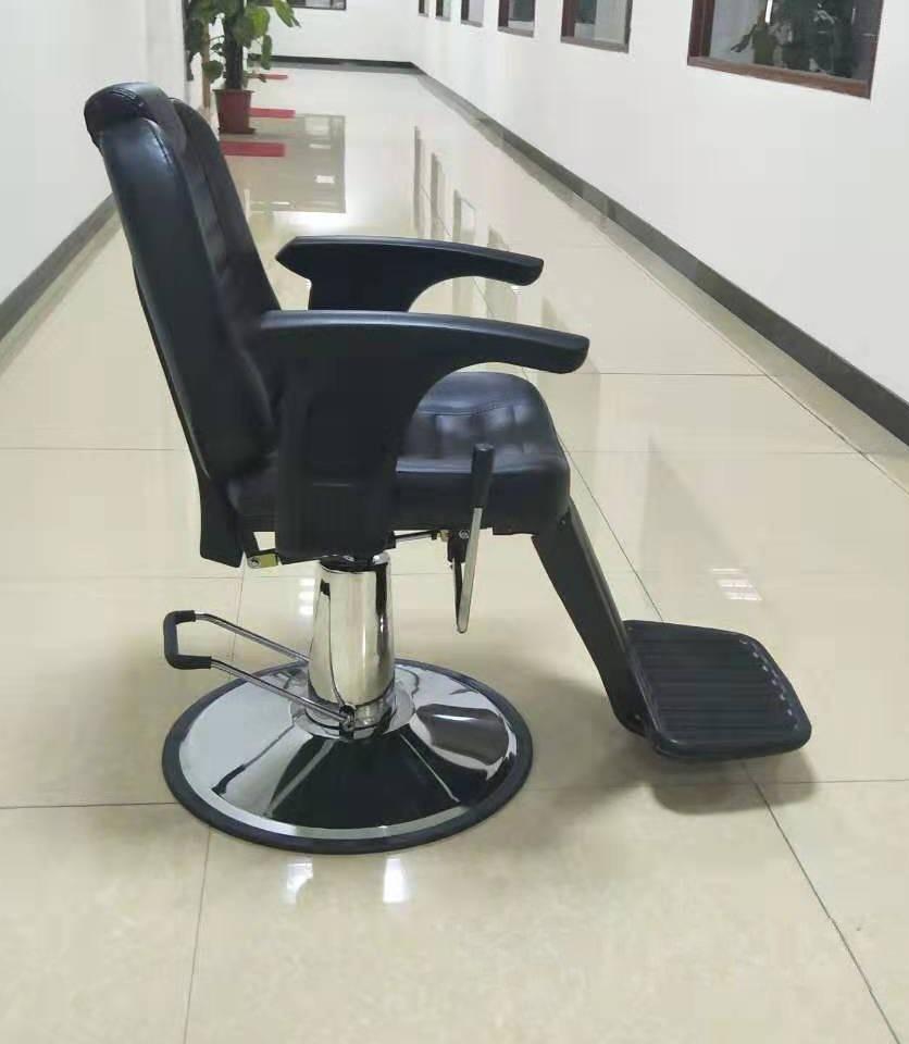 Hl-1008 2021 Salon Barber Chair for Man or Woman with Stainless Steel Armrest and Aluminum Pedal