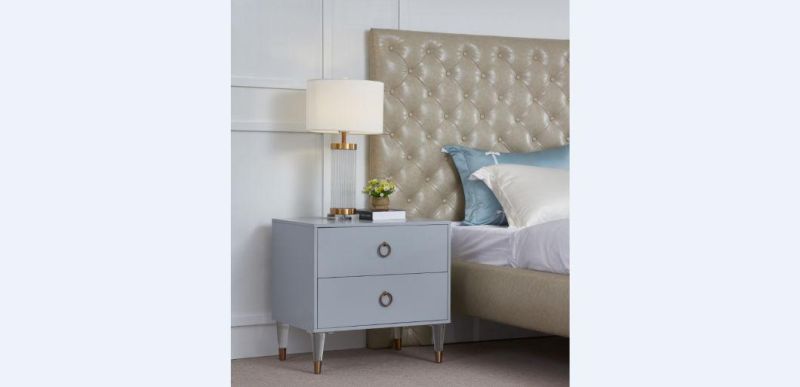 Modern Home Furniture Upholstered King Size Bed #6601 Hot Selling Item