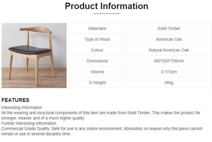 Furniture Modern Furniture Chair Home Furniture Wooden Furniture Manufacturer Famous Designers Luxury Leather Leisure Ox Horn Dining Chair