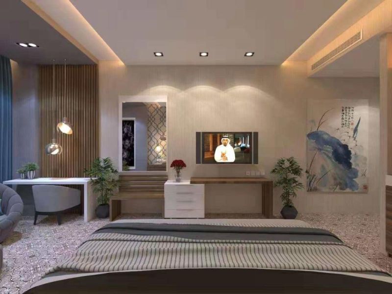 Custom Made Modern Hotel Leather Bedroom Furniture