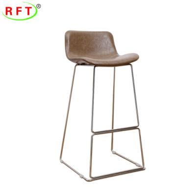 High Quality Modern Industrial Fabric Leather High Bar Stool Bar Chairs