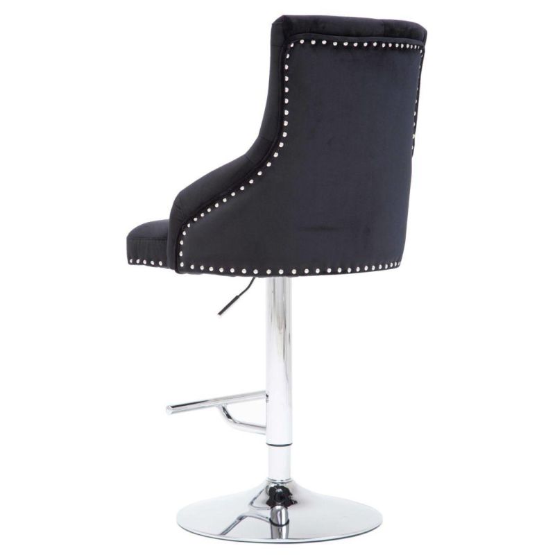 Revolving Leisure Bar Stool Lounge Bar Chair with Footrest