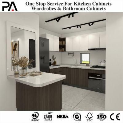 PA Manufacturing Compact Home Italian Slide out Integral Small Modern Design Kitchen Cabinet