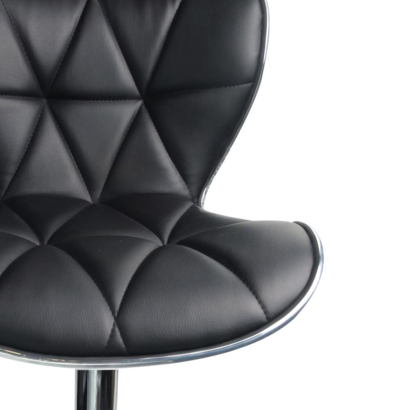 High-End Modern Design Hotel Gold Metal Iron Legs Bar Stool High Commercial Armrest Bar Chair for Bar PU Leather