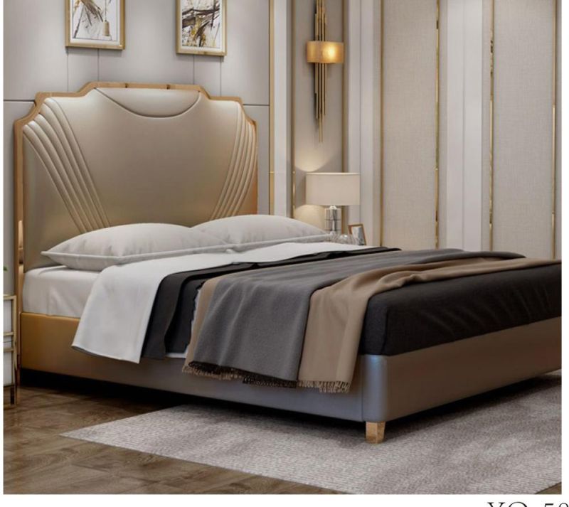 Modern Double King Size Bed Bed Frame Double Nappa Bed