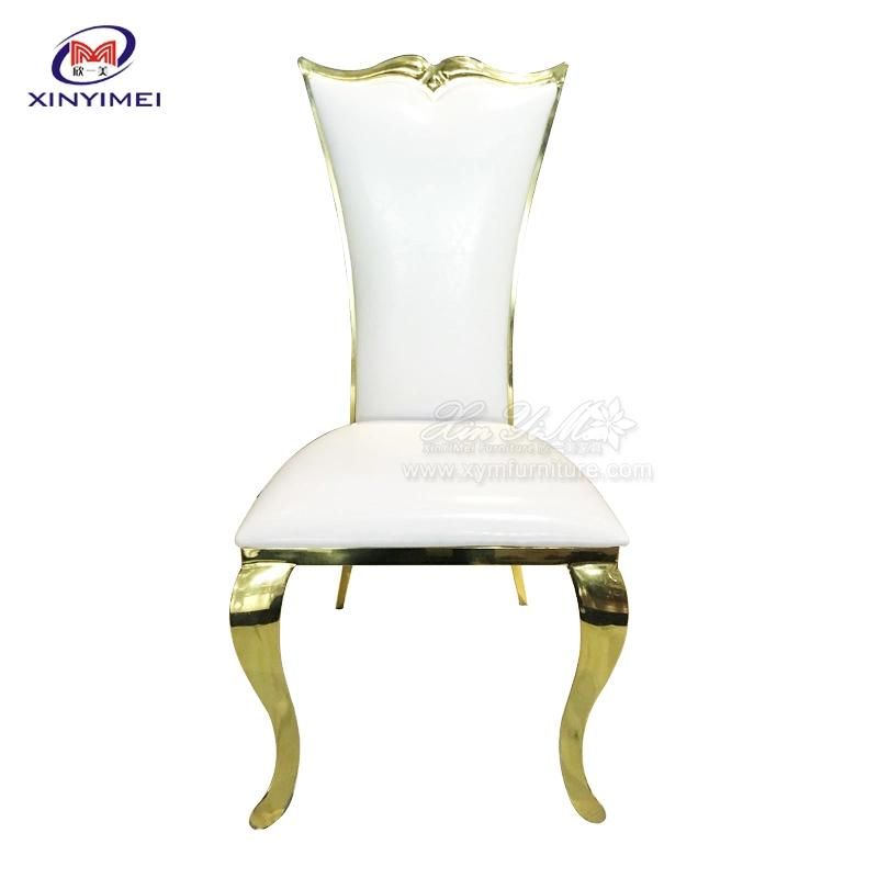 Romantic Design Metal Frame Gold Wedding Couple Event Chair