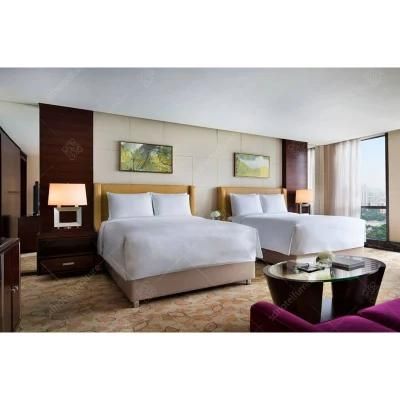 Mahogany Twin Bed Room Furniture Hotel Bedroom Set