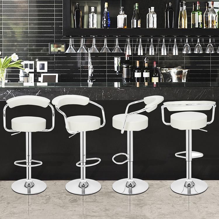 Modern Hotel PU Leather Adjustable Promotional Bar Chair