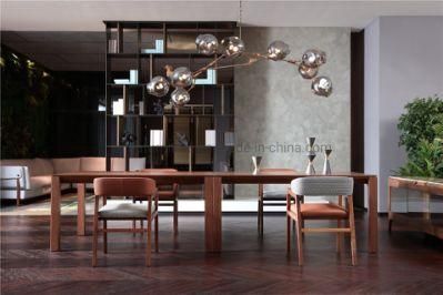 Foshan Home Furniture Supplier Chinese Style Modern Hotel Restaurant Furniture Wooden Solid Wood Dining Table Furniture for Villa
