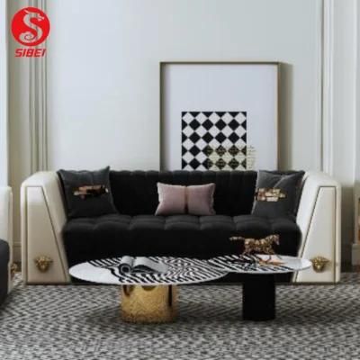 Modern Tea Table with Chair Storage Center Table Living Room Nesting Marble Coffee Table