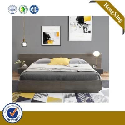 Modern Nordic Style Queen Bed E1 Standard Melamine Wooden Bed