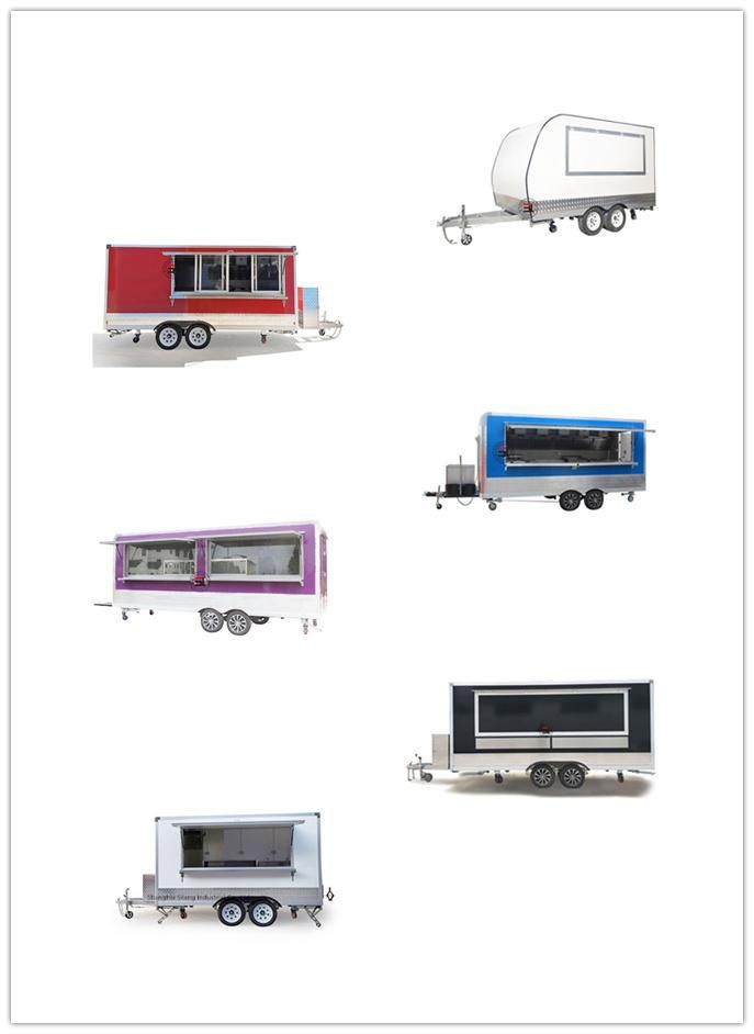 Hot Mobile Electric Ice Cream Food Cart for Sale Street Kitchen Food Cart Support Customization