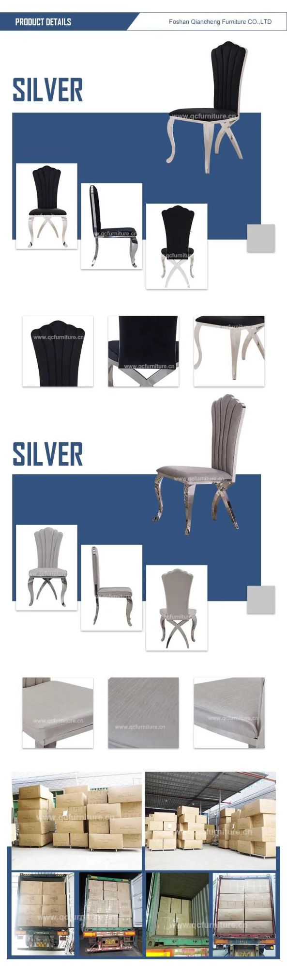 Wholesale Metal Dining Chair Rococo Style Dining Chair