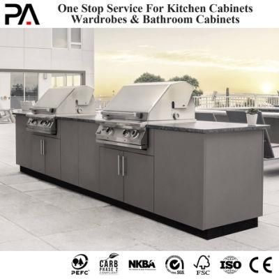 PA Best-Quality Outdoor Stainless Steel Modular BBQ Kitchen Island with Sink Cabinet