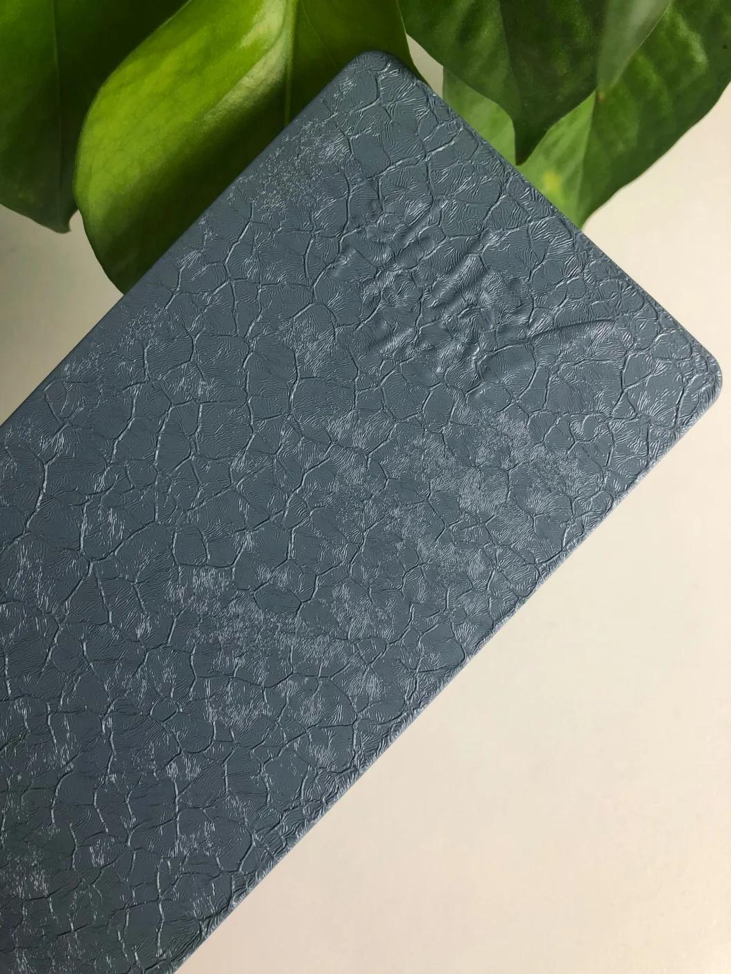 Crocodile Skin Marble Cracking Leather Hammer Effect Ral 9005 Black Epoxy Polyester Powder Coating