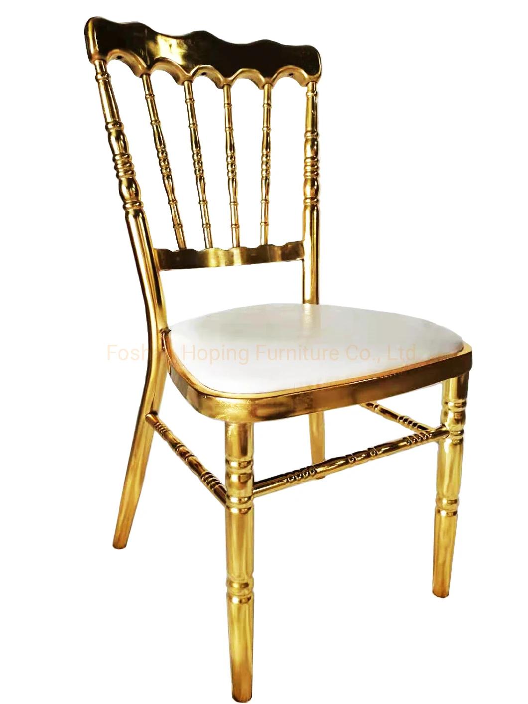 Plated Gold Chairs Powder Silver and Gold Chaircheap Colored Popular Wedding Reticulation Cross Back Chair Dining Room Steel Furniture