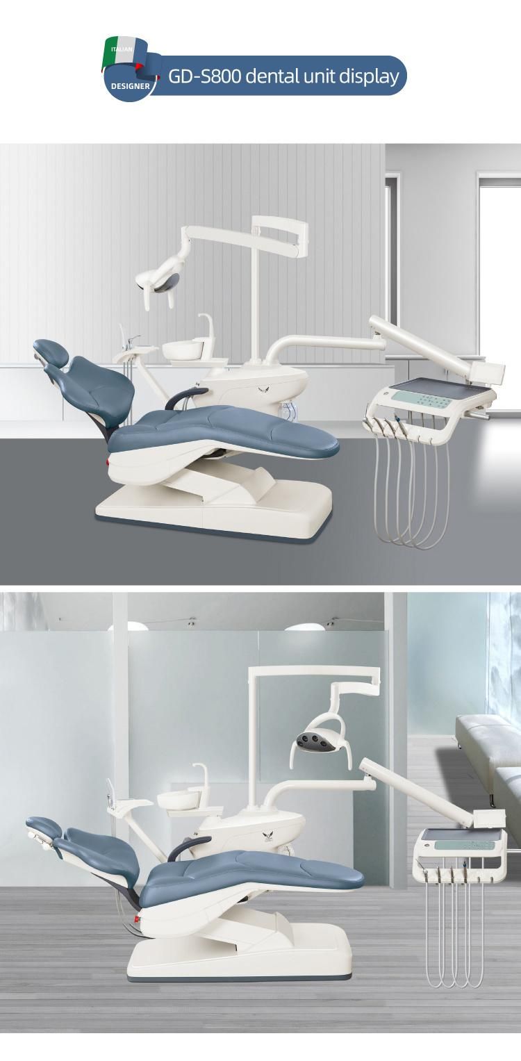 100 Unit Limited Promotion Dental Chair Wholesale Suitcase Dental Unit with Micro Fiber Leather Cushion