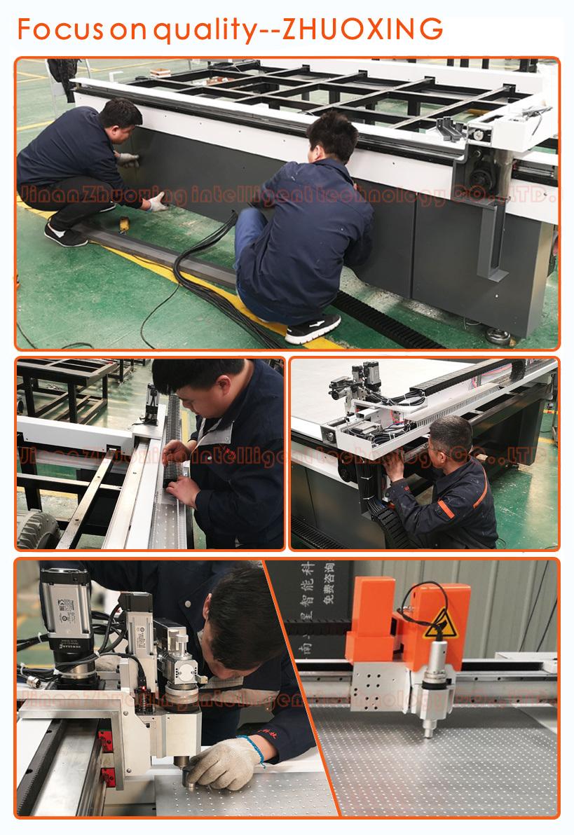 Zhuoxing Digital Flatbed Cutting Machine with Drive Rotary Cutting Tool for Clothing Cloth/Sofa Cloth/Wool/Grain Velvet