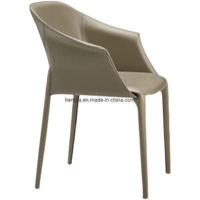 Modern Bedroom Furniture Reception Room Saddle Leather Dining Room Chairs