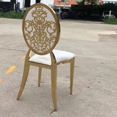 Silla De Banquete Stack Chair Lightweight Cafe Chair Standard Stainless Steel Stackable Office Chair Wedding Bride Gold Metal Dining Chairs