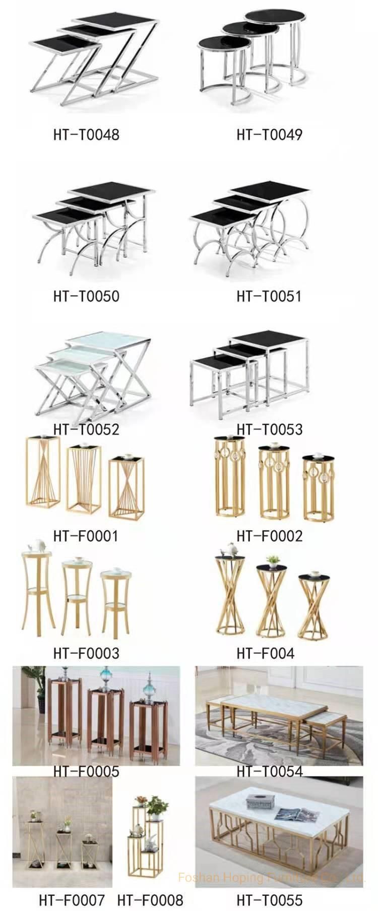 Flower Chair High Quality Gold Stainless Steel Dining Chairs for Restaurant Furniture