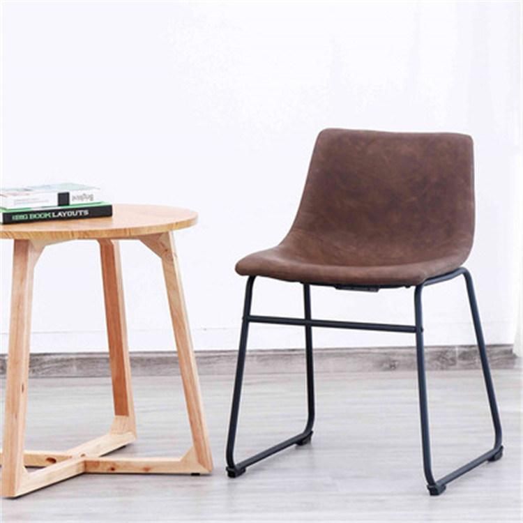 China Wholesale Cafe Office Furniture Restaurant Home Modern Leather Living Room Dining Chairs