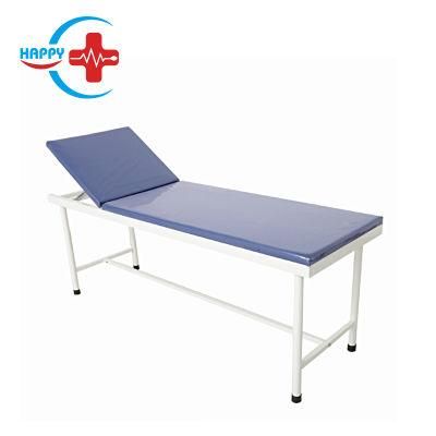 Hc-M016 Factory Price with Stainless Steel and Black Leather Medical, Hospital Examination Bed, Clinic Patient Bed/Examination Bed