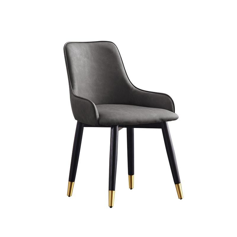 Home Furniture Set Armrest Leather Living Room Dining Chairs