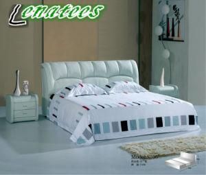 S106 King Size Leather Bed for Apartment Bedroom