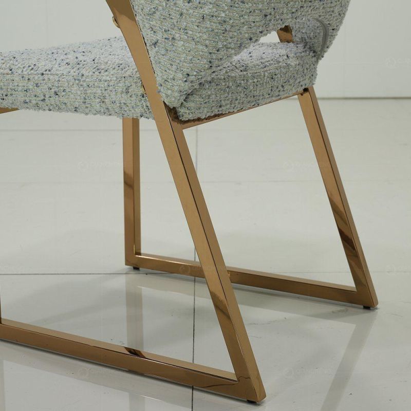 Europe Designer Fabric Comfy Elegant Dining Room Chair