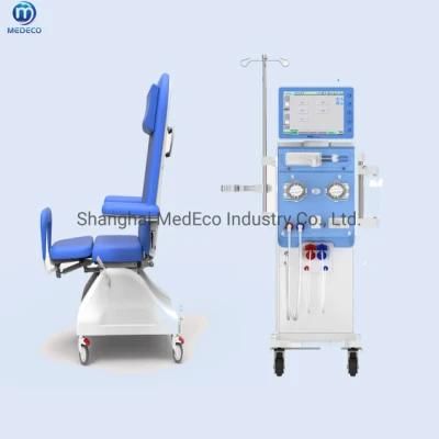 Hospital Manual Adjustable Patient Dialysis Chair Medical Hemodialysis Chair Bed with Armrest Price