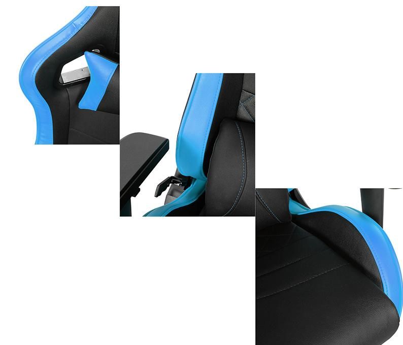 Ergonomic Design Game Chair Gaming Genuine with Headrest and Lumbar