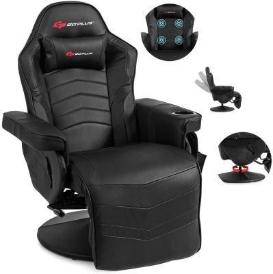 360 Degrees Swivel Reclining Gamer Chair with Massage Function