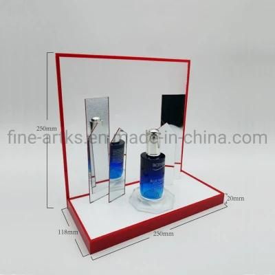 Tabletop Store Jewelry Sunglasses Watch Advertising Display Acrylic Cosmetic Stand with Mirrors