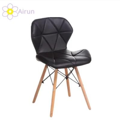 Wooden Legs PU Leather Fabric Dining Chairs Dining Chair Made in China