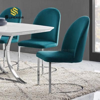 Modern Simple Design Metal Base Chairs for Dining Room