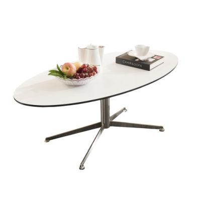 Modern Foshan Furniture Stainless Steel Base Leisure Coffee Table