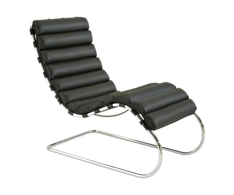 Leather Chaise Lounge by Mies Van Der Rohn Mr Lounge