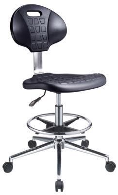 Computer PU Leather Swivel Laboratory Stool Chair for Lab Furniture