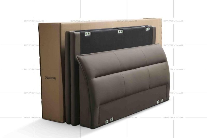 Chinese Modern Design Furniture Soft Leather Bed Bedroom Furniture Set