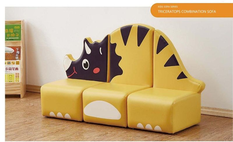 Leather Sofa, Children Cartoon Sofa, Baby Single Seat Sofa, Kid Foam Sofa, Modern PVC Leather Sofa, Home Ottoman Sofa