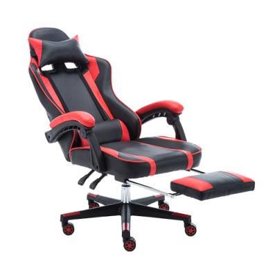 Padded Armrest PC Computer Gaming Office Chair with Footrest