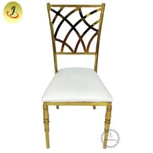 New Style Wedding Event Gold Stainless Steel Chair Wedding Luxury Dining Chair