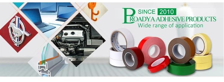 Strong Adhesion Double Sided PVC Adhesive Tape (BY6968)