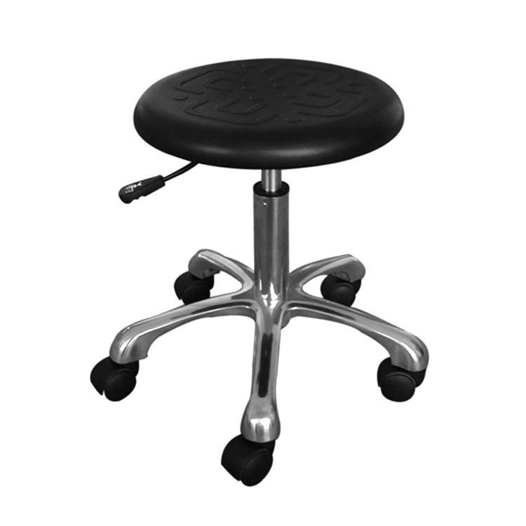 Aluminum Alloy Durable Leather Lab Use ESD Stainless Chair