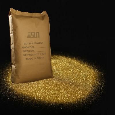 China Wholesale Bulk Chunky Pet Fine Gold Glitter Powder