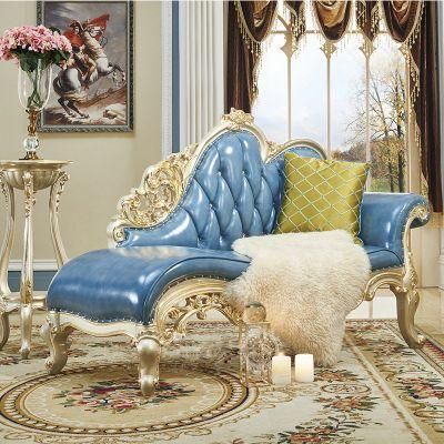 Living Room Furniture Classic Leather Chaise Lounge Chair in Optional Color